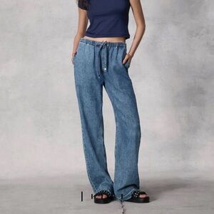 Rag & Bone Ultra Featherweight Logan Wide-Leg Jean